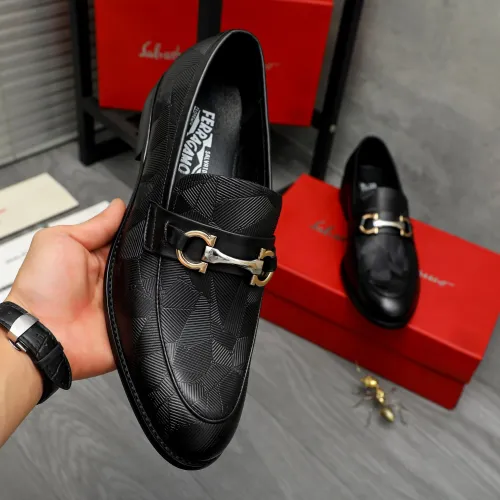 Cheap Salvatore Ferragamo Leather Shoes For Men #1399115 Replica Wholesale [$82.00 USD] [ITEM#1399115] on Replica Salvatore Ferragamo Leather Shoes