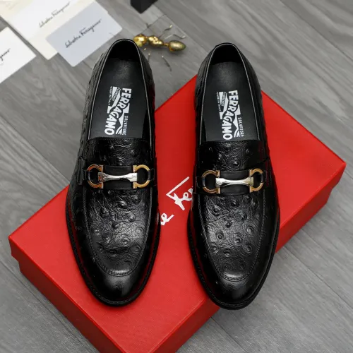 Cheap Salvatore Ferragamo Leather Shoes For Men #1399116 Replica Wholesale [$82.00 USD] [ITEM#1399116] on Replica Salvatore Ferragamo Leather Shoes