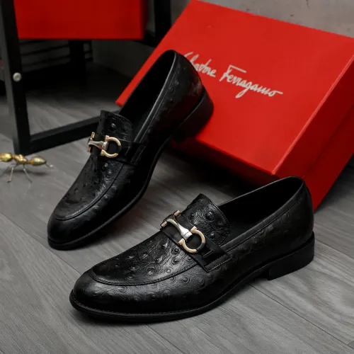 Cheap Salvatore Ferragamo Leather Shoes For Men #1399116 Replica Wholesale [$82.00 USD] [ITEM#1399116] on Replica Salvatore Ferragamo Leather Shoes