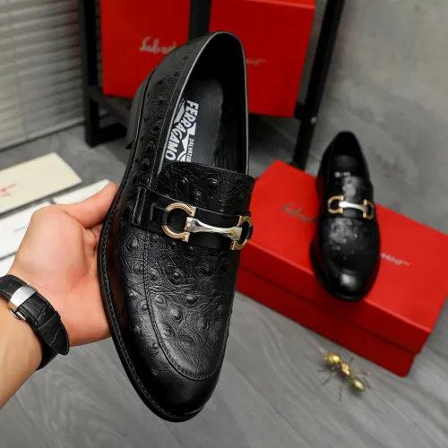 Cheap Salvatore Ferragamo Leather Shoes For Men #1399116 Replica Wholesale [$82.00 USD] [ITEM#1399116] on Replica Salvatore Ferragamo Leather Shoes