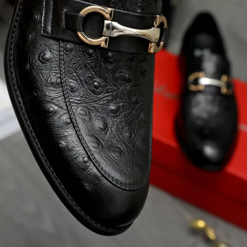 Cheap Salvatore Ferragamo Leather Shoes For Men #1399116 Replica Wholesale [$82.00 USD] [ITEM#1399116] on Replica Salvatore Ferragamo Leather Shoes