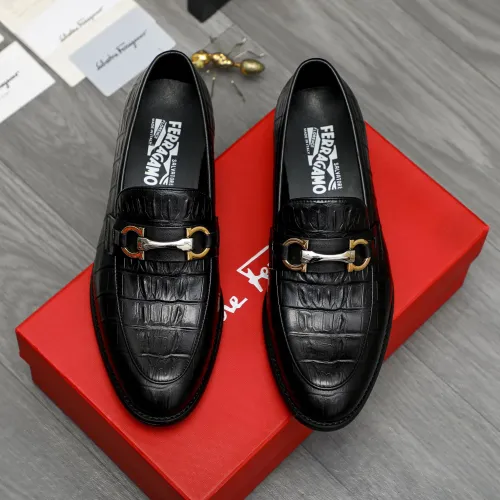 Cheap Salvatore Ferragamo Leather Shoes For Men #1399117 Replica Wholesale [$82.00 USD] [ITEM#1399117] on Replica Salvatore Ferragamo Leather Shoes