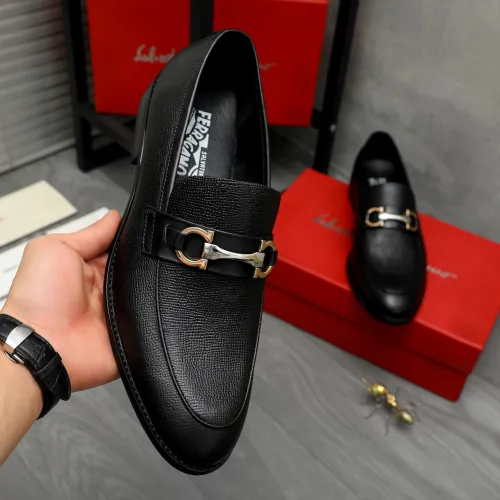 Cheap Salvatore Ferragamo Leather Shoes For Men #1399124 Replica Wholesale [$82.00 USD] [ITEM#1399124] on Replica Salvatore Ferragamo Leather Shoes