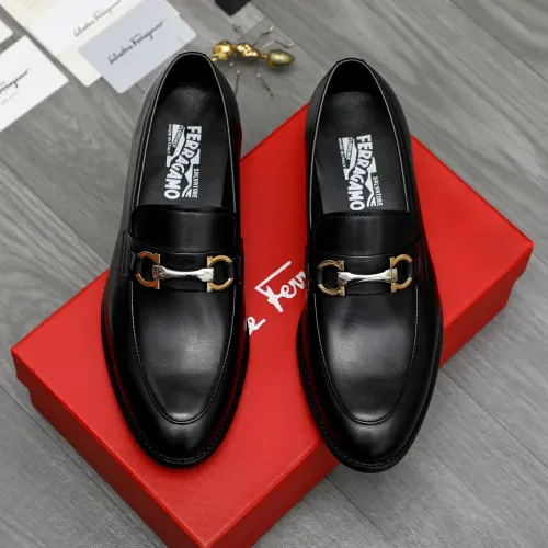 Cheap Salvatore Ferragamo Leather Shoes For Men #1399127 Replica Wholesale [$82.00 USD] [ITEM#1399127] on Replica Salvatore Ferragamo Leather Shoes