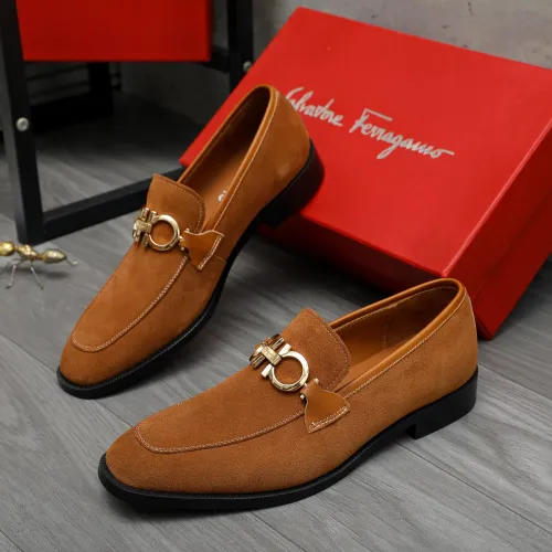 Cheap Salvatore Ferragamo Leather Shoes For Men #1399134 Replica Wholesale [$80.00 USD] [ITEM#1399134] on Replica Salvatore Ferragamo Leather Shoes