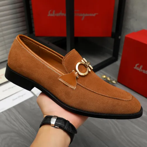 Cheap Salvatore Ferragamo Leather Shoes For Men #1399134 Replica Wholesale [$80.00 USD] [ITEM#1399134] on Replica Salvatore Ferragamo Leather Shoes