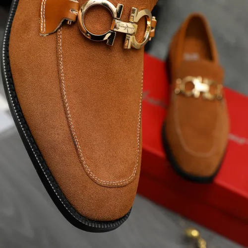 Cheap Salvatore Ferragamo Leather Shoes For Men #1399134 Replica Wholesale [$80.00 USD] [ITEM#1399134] on Replica Salvatore Ferragamo Leather Shoes