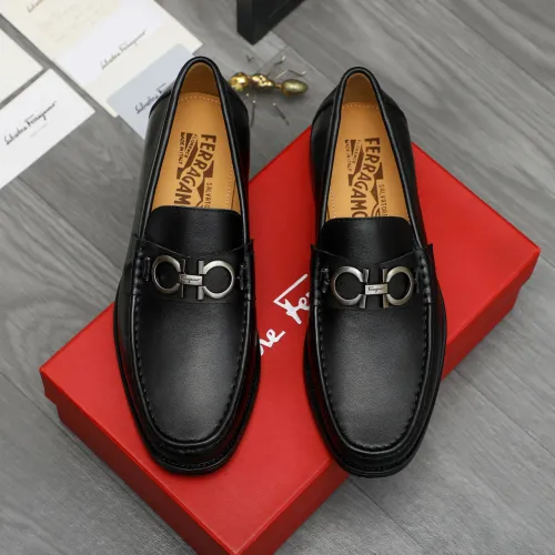 Cheap Salvatore Ferragamo Leather Shoes For Men #1399142 Replica Wholesale [$85.00 USD] [ITEM#1399142] on Replica Salvatore Ferragamo Leather Shoes