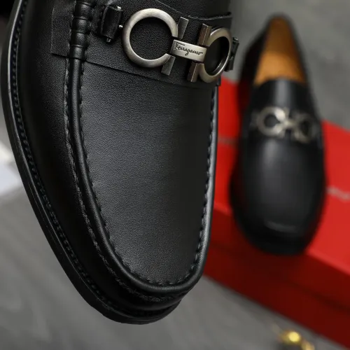 Cheap Salvatore Ferragamo Leather Shoes For Men #1399142 Replica Wholesale [$85.00 USD] [ITEM#1399142] on Replica Salvatore Ferragamo Leather Shoes