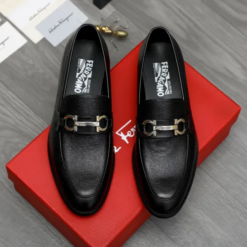 Cheap Salvatore Ferragamo Leather Shoes For Men #1399143 Replica Wholesale [$82.00 USD] [ITEM#1399143] on Replica Salvatore Ferragamo Leather Shoes