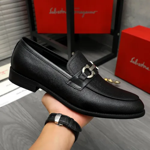 Cheap Salvatore Ferragamo Leather Shoes For Men #1399143 Replica Wholesale [$82.00 USD] [ITEM#1399143] on Replica Salvatore Ferragamo Leather Shoes