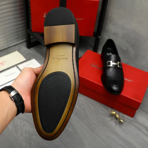 Cheap Salvatore Ferragamo Leather Shoes For Men #1399143 Replica Wholesale [$82.00 USD] [ITEM#1399143] on Replica Salvatore Ferragamo Leather Shoes