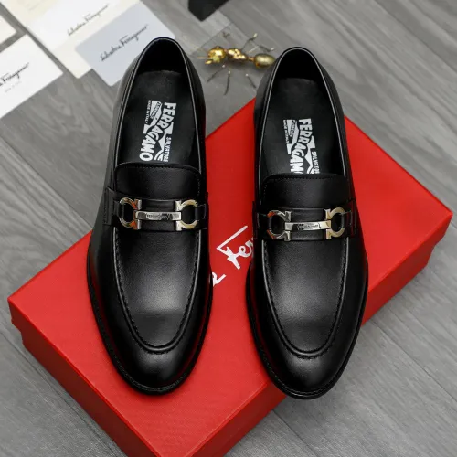 Cheap Salvatore Ferragamo Leather Shoes For Men #1399145 Replica Wholesale [$82.00 USD] [ITEM#1399145] on Replica Salvatore Ferragamo Leather Shoes
