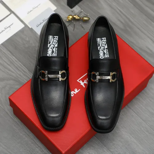 Cheap Salvatore Ferragamo Leather Shoes For Men #1399146 Replica Wholesale [$82.00 USD] [ITEM#1399146] on Replica Salvatore Ferragamo Leather Shoes