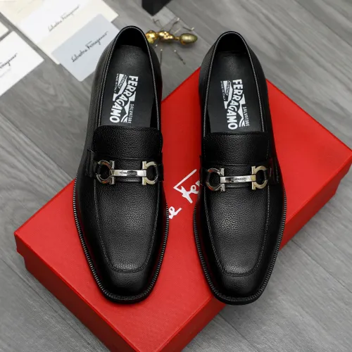 Cheap Salvatore Ferragamo Leather Shoes For Men #1399147 Replica Wholesale [$82.00 USD] [ITEM#1399147] on Replica Salvatore Ferragamo Leather Shoes