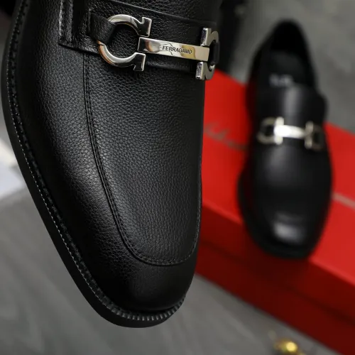 Cheap Salvatore Ferragamo Leather Shoes For Men #1399147 Replica Wholesale [$82.00 USD] [ITEM#1399147] on Replica Salvatore Ferragamo Leather Shoes