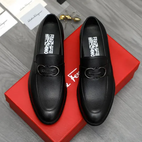Cheap Salvatore Ferragamo Leather Shoes For Men #1399148 Replica Wholesale [$82.00 USD] [ITEM#1399148] on Replica Salvatore Ferragamo Leather Shoes
