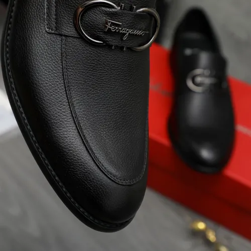 Cheap Salvatore Ferragamo Leather Shoes For Men #1399148 Replica Wholesale [$82.00 USD] [ITEM#1399148] on Replica Salvatore Ferragamo Leather Shoes