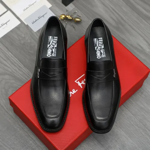 Cheap Salvatore Ferragamo Leather Shoes For Men #1399151 Replica Wholesale [$82.00 USD] [ITEM#1399151] on Replica Salvatore Ferragamo Leather Shoes