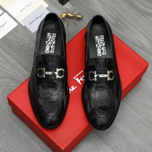 Cheap Salvatore Ferragamo Leather Shoes For Men #1399153 Replica Wholesale [$82.00 USD] [ITEM#1399153] on Replica Salvatore Ferragamo Leather Shoes