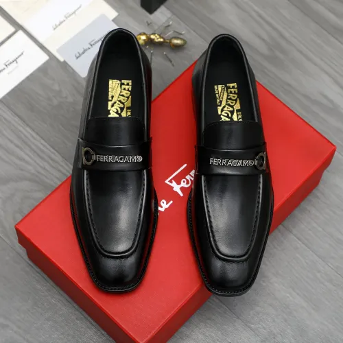 Cheap Salvatore Ferragamo Leather Shoes For Men #1399154 Replica Wholesale [$85.00 USD] [ITEM#1399154] on Replica Salvatore Ferragamo Leather Shoes