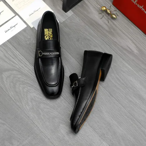 Cheap Salvatore Ferragamo Leather Shoes For Men #1399154 Replica Wholesale [$85.00 USD] [ITEM#1399154] on Replica Salvatore Ferragamo Leather Shoes
