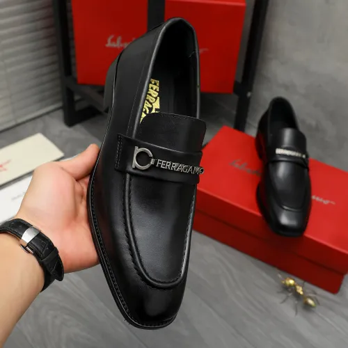 Cheap Salvatore Ferragamo Leather Shoes For Men #1399154 Replica Wholesale [$85.00 USD] [ITEM#1399154] on Replica Salvatore Ferragamo Leather Shoes
