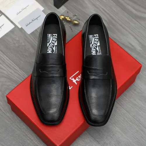 Cheap Salvatore Ferragamo Leather Shoes For Men #1399155 Replica Wholesale [$85.00 USD] [ITEM#1399155] on Replica Salvatore Ferragamo Leather Shoes