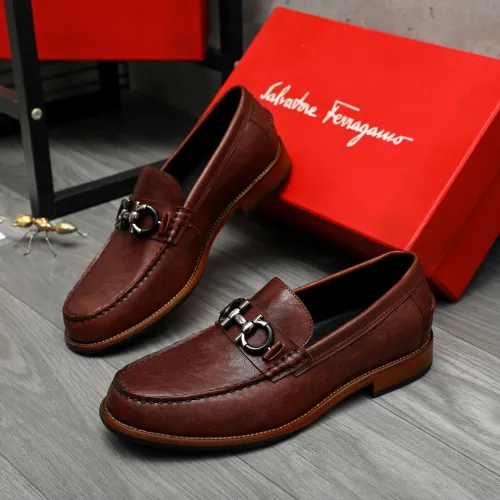 Salvatore Ferragamo Leather Shoes For Men #1399156