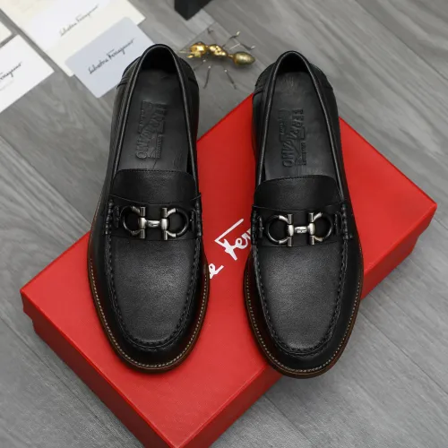 Cheap Salvatore Ferragamo Leather Shoes For Men #1399157 Replica Wholesale [$125.00 USD] [ITEM#1399157] on Replica Salvatore Ferragamo Leather Shoes