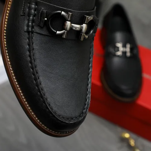 Cheap Salvatore Ferragamo Leather Shoes For Men #1399157 Replica Wholesale [$125.00 USD] [ITEM#1399157] on Replica Salvatore Ferragamo Leather Shoes