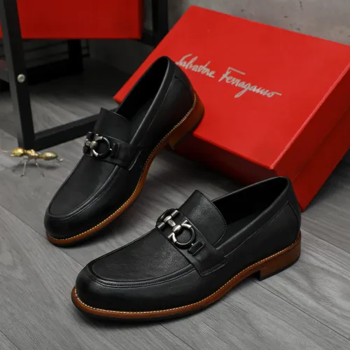Salvatore Ferragamo Leather Shoes For Men #1399159