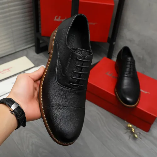 Cheap Salvatore Ferragamo Leather Shoes For Men #1399162 Replica Wholesale [$125.00 USD] [ITEM#1399162] on Replica Salvatore Ferragamo Leather Shoes