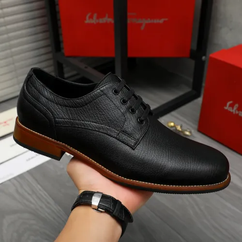 Cheap Salvatore Ferragamo Leather Shoes For Men #1399163 Replica Wholesale [$125.00 USD] [ITEM#1399163] on Replica Salvatore Ferragamo Leather Shoes