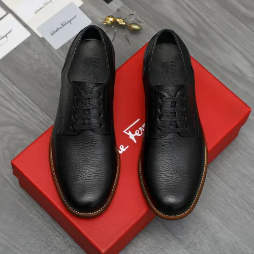 Cheap Salvatore Ferragamo Leather Shoes For Men #1399163 Replica Wholesale [$125.00 USD] [ITEM#1399163] on Replica Salvatore Ferragamo Leather Shoes