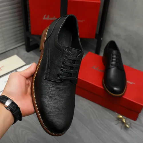 Cheap Salvatore Ferragamo Leather Shoes For Men #1399163 Replica Wholesale [$125.00 USD] [ITEM#1399163] on Replica Salvatore Ferragamo Leather Shoes