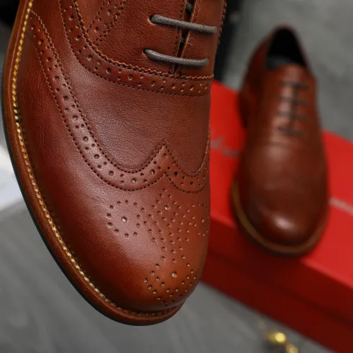 Cheap Salvatore Ferragamo Leather Shoes For Men #1399169 Replica Wholesale [$125.00 USD] [ITEM#1399169] on Replica Salvatore Ferragamo Leather Shoes