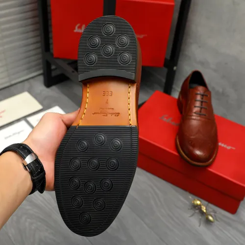 Cheap Salvatore Ferragamo Leather Shoes For Men #1399169 Replica Wholesale [$125.00 USD] [ITEM#1399169] on Replica Salvatore Ferragamo Leather Shoes