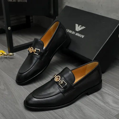 Cheap Armani Leather Shoes For Men #1399173 Replica Wholesale [$85.00 USD] [ITEM#1399173] on Replica Armani Leather Shoes