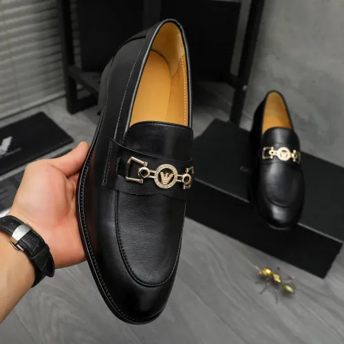 Cheap Armani Leather Shoes For Men #1399173 Replica Wholesale [$85.00 USD] [ITEM#1399173] on Replica Armani Leather Shoes