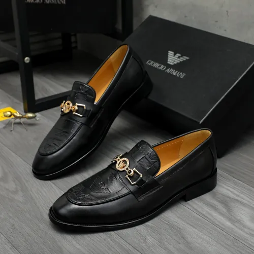 Cheap Armani Leather Shoes For Men #1399176 Replica Wholesale [$85.00 USD] [ITEM#1399176] on Replica Armani Leather Shoes