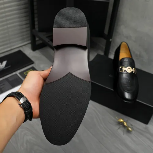 Cheap Armani Leather Shoes For Men #1399176 Replica Wholesale [$85.00 USD] [ITEM#1399176] on Replica Armani Leather Shoes