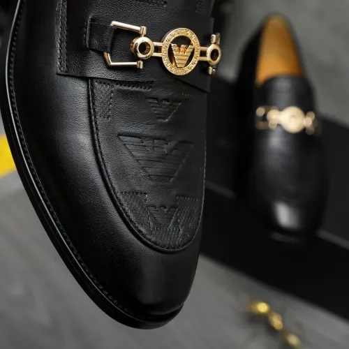 Cheap Armani Leather Shoes For Men #1399176 Replica Wholesale [$85.00 USD] [ITEM#1399176] on Replica Armani Leather Shoes