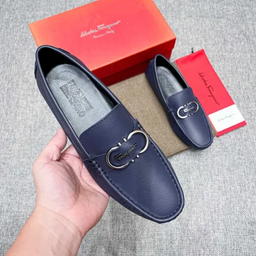 Cheap Salvatore Ferragamo Leather Shoes For Men #1399265 Replica Wholesale [$82.00 USD] [ITEM#1399265] on Replica Salvatore Ferragamo Leather Shoes