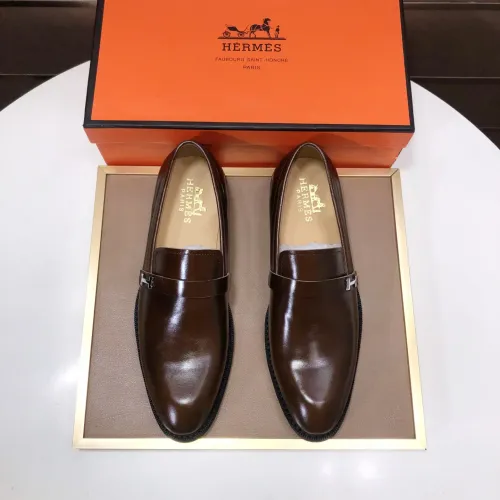 Cheap Hermes Leather Shoes For Men #1399386 Replica Wholesale [$100.00 USD] [ITEM#1399386] on Replica Hermes Leather Shoes