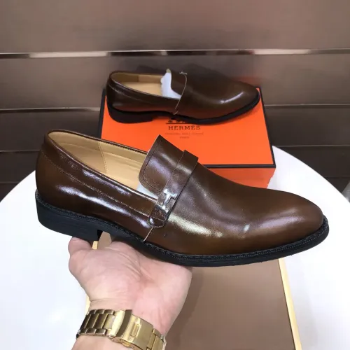 Cheap Hermes Leather Shoes For Men #1399386 Replica Wholesale [$100.00 USD] [ITEM#1399386] on Replica Hermes Leather Shoes