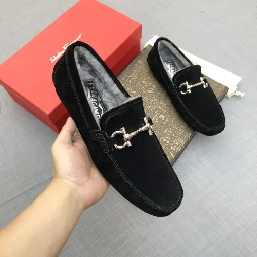 Cheap Salvatore Ferragamo Leather Shoes For Men #1399437 Replica Wholesale [$98.00 USD] [ITEM#1399437] on Replica Salvatore Ferragamo Leather Shoes
