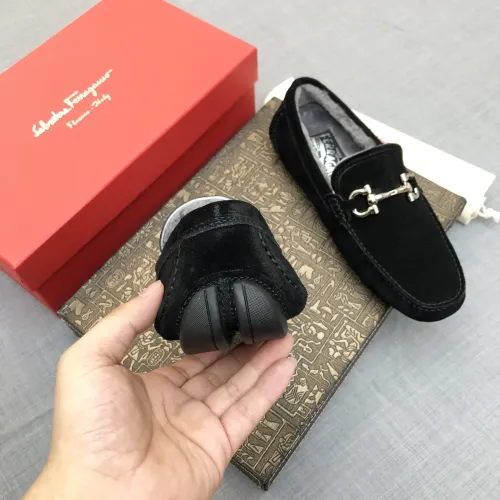 Cheap Salvatore Ferragamo Leather Shoes For Men #1399437 Replica Wholesale [$98.00 USD] [ITEM#1399437] on Replica Salvatore Ferragamo Leather Shoes