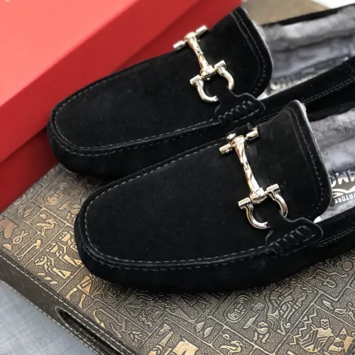 Cheap Salvatore Ferragamo Leather Shoes For Men #1399437 Replica Wholesale [$98.00 USD] [ITEM#1399437] on Replica Salvatore Ferragamo Leather Shoes