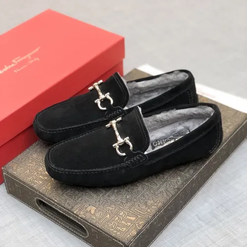Cheap Salvatore Ferragamo Leather Shoes For Men #1399437 Replica Wholesale [$98.00 USD] [ITEM#1399437] on Replica Salvatore Ferragamo Leather Shoes
